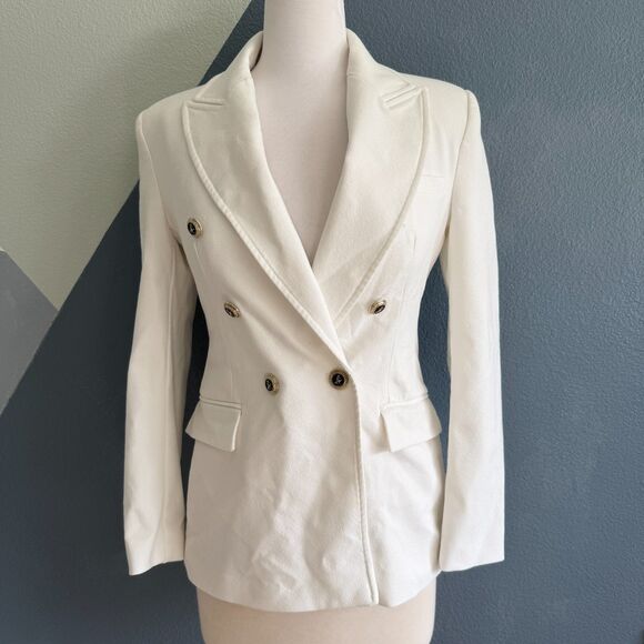 Zara White Blazer Size Small - Picture 3 of 11